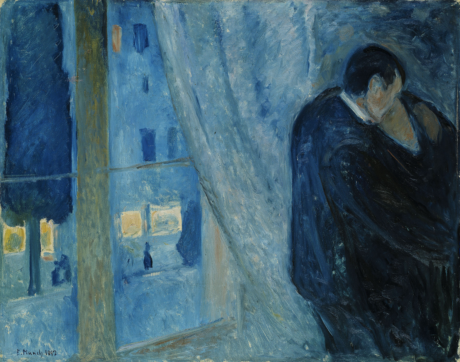 Kiss By The Window by Edvard Munch 1892